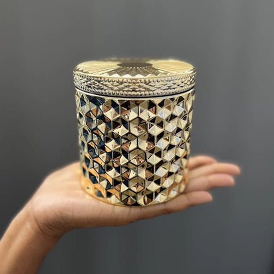 Handmade Golden Candle Smells Opulent