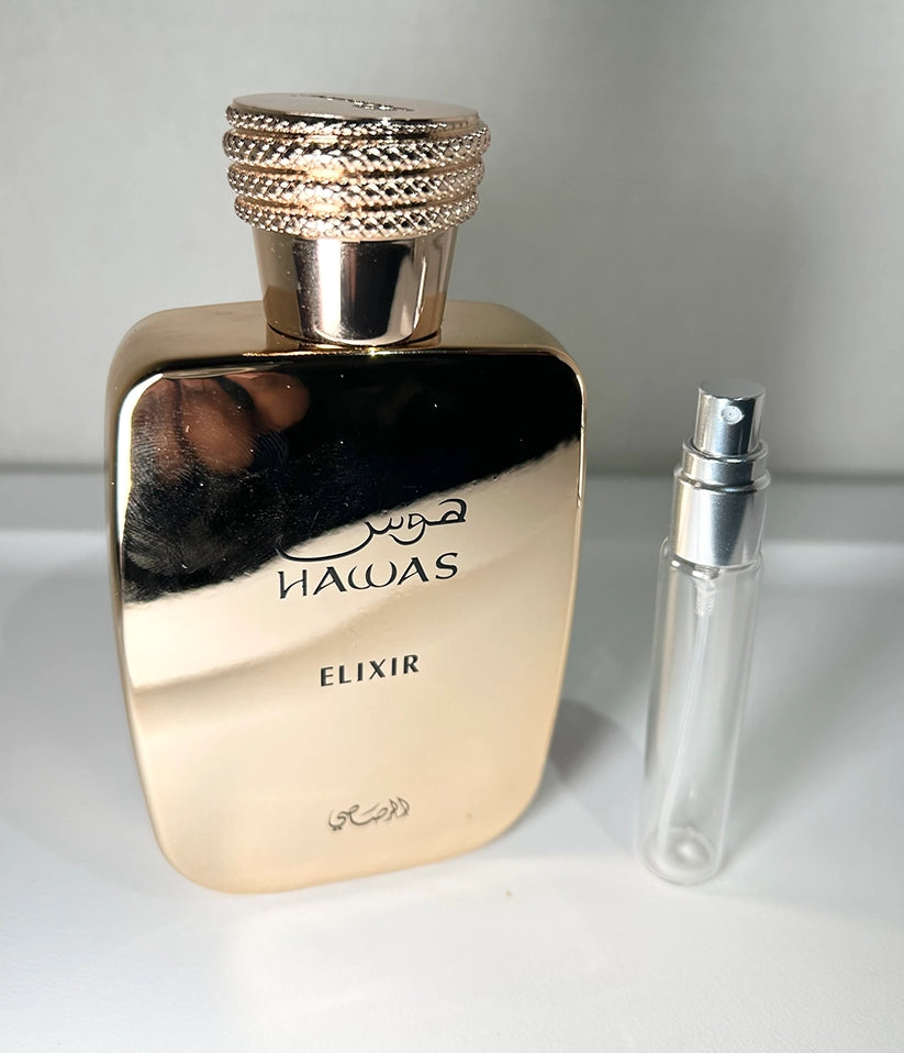 Hawas Elixir by Rasasi – Eau de Parfum (8 mL Travel Size)
